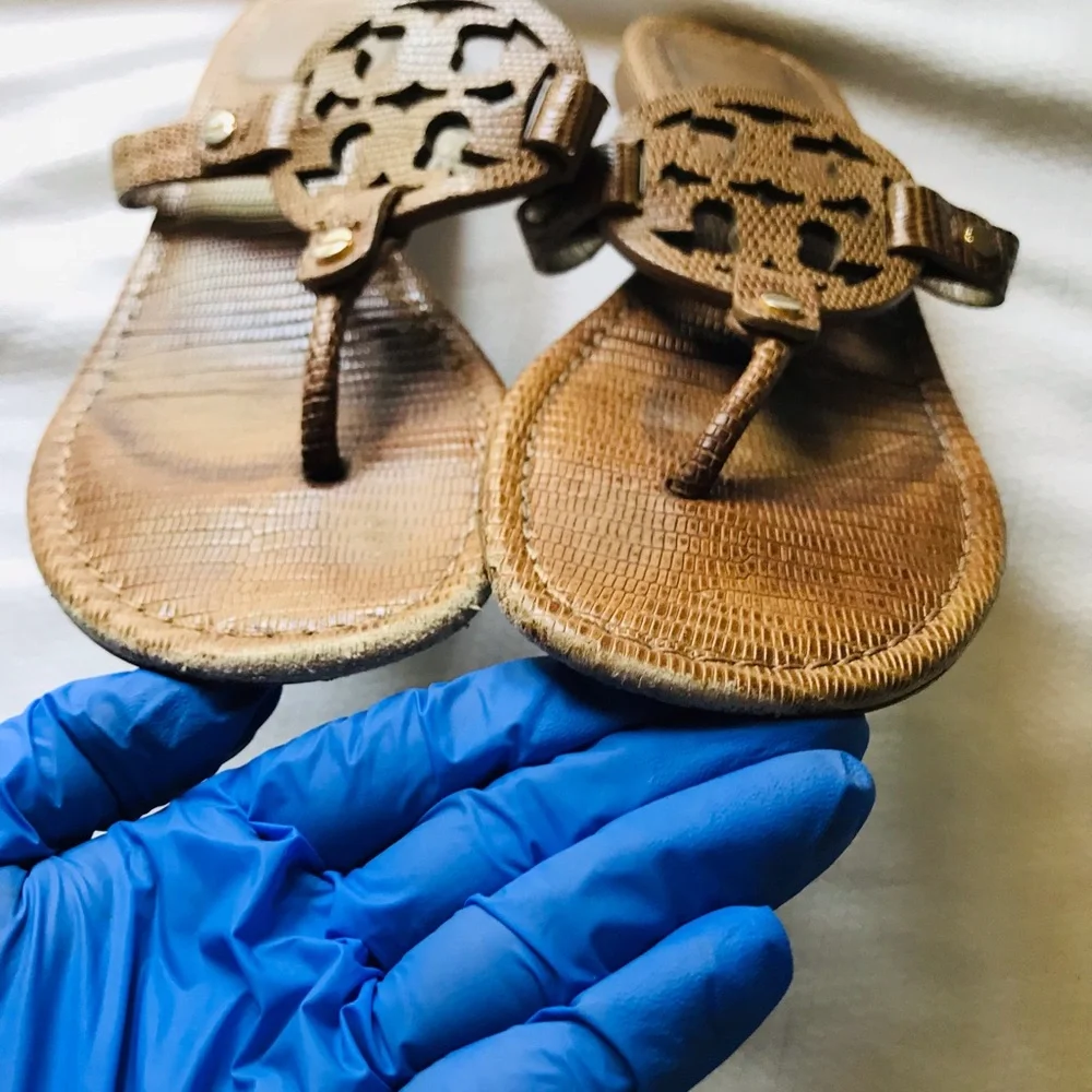 Tory Burch Brown Sandals with Cutout‎ Design